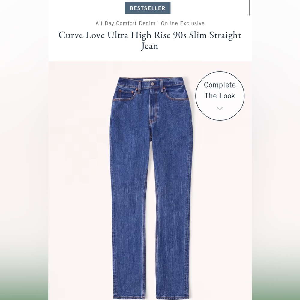 Abercrombie curve love jeans